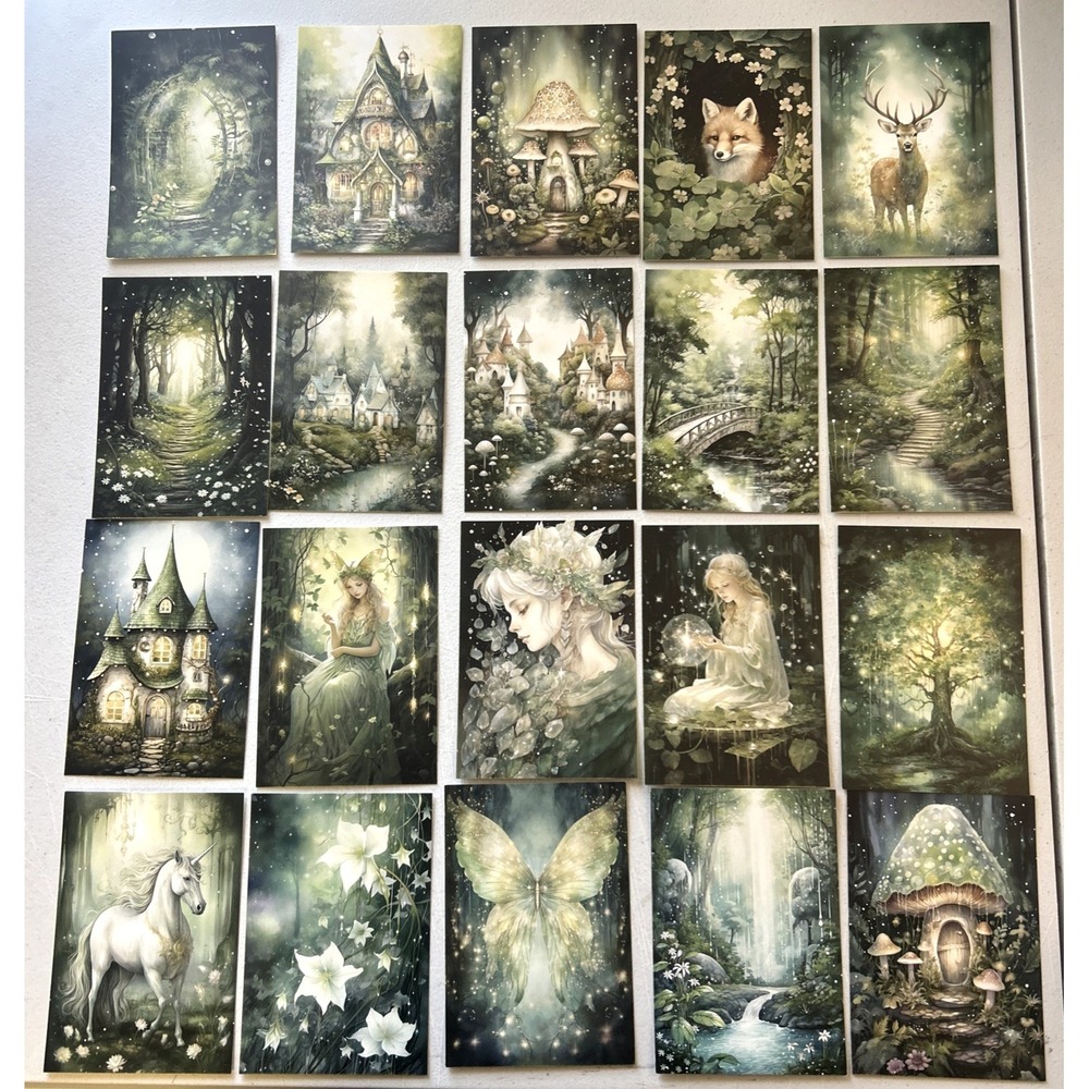 Vintage Style *FAIRYTALE* Post Cards/Crafting/Scrapbooking 20 Lot Unused 4x6